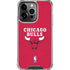 NBA Chicago Bulls Red Distressed iPhone 16 Pro Max Clear Case